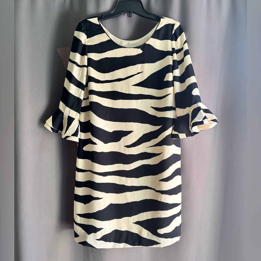 Kate Spade Zebra Print Silk Andorra Dress